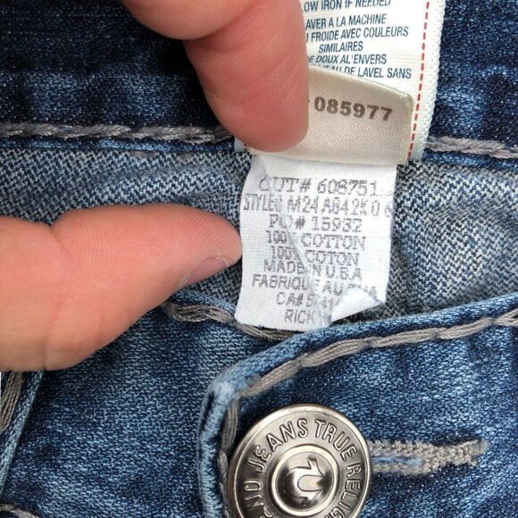 True Religion Jeans Size 29 RICKY Blue - Picture 7 of 11